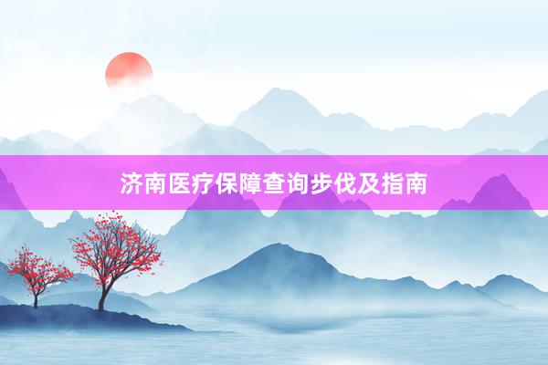 济南医疗保障查询步伐及指南